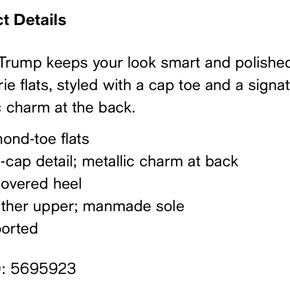 Ivanka Trump Cap Toe Flat - Picture 4 of 4